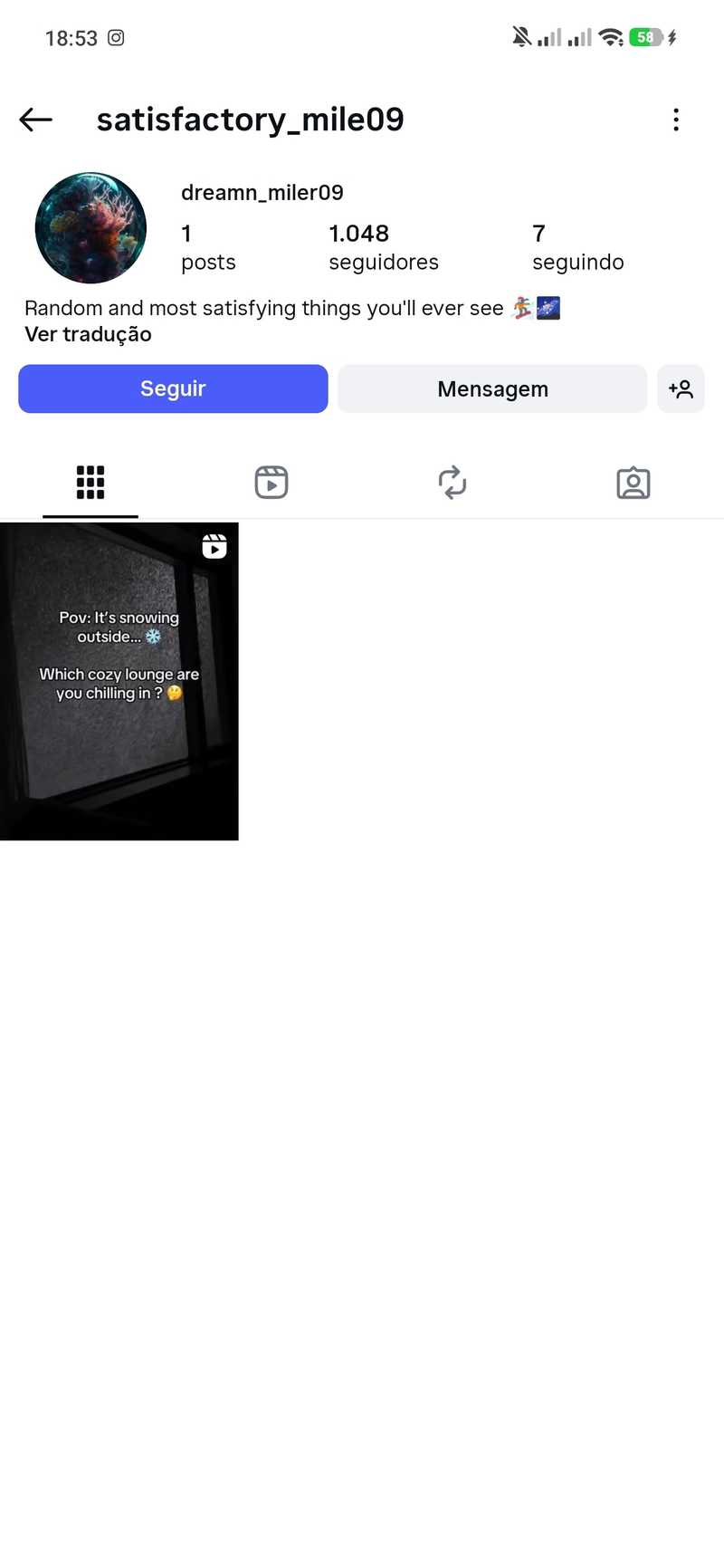 Contas King - Vendas de Contas do Instagram - satisfactory_mile09